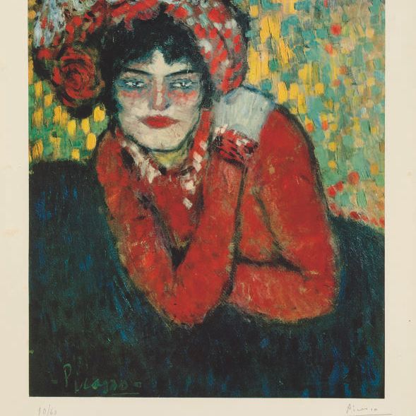 Pablo Picasso — "Предвкушение" из "Барселонского люкса" (233 чешских крон)