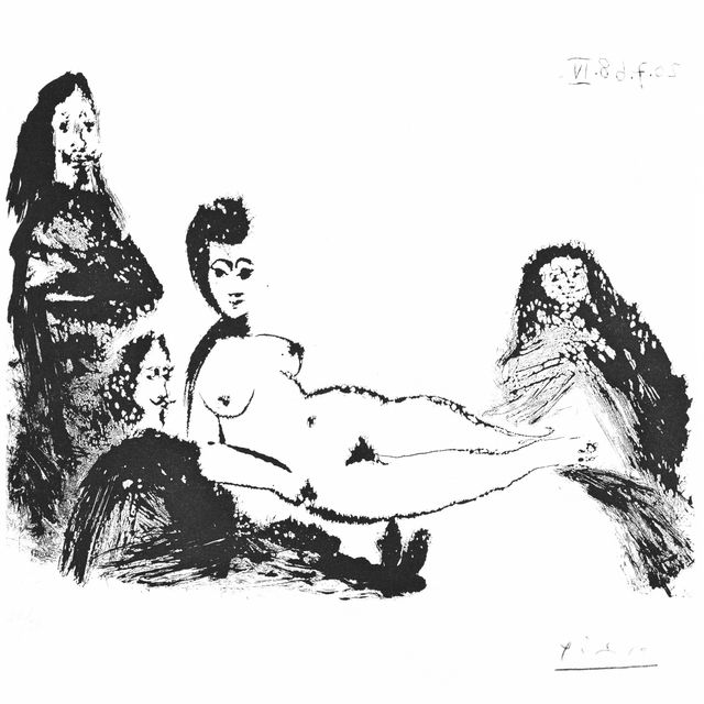 Pablo Picasso — Жаклин, молодая Майя, из-за Селестины и двух мушкетеров, из серии 347
