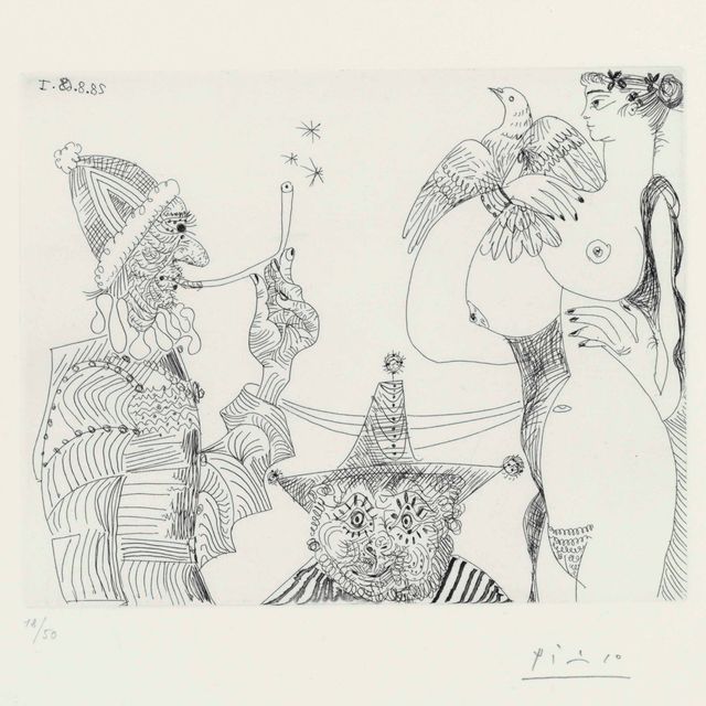 Pablo Picasso — Отзывы об опиуме: Папиросный дым из серии "Ла Сери 347" (1775 г.р.; 1792 г. р.А.)