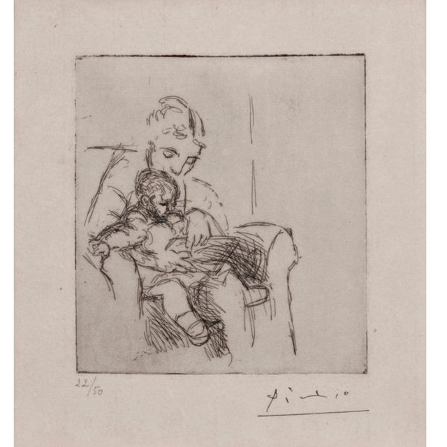 Pablo Picasso — Мать и сын (Ольга и Пауло)