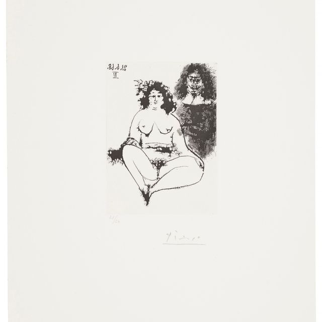 Pablo Picasso — Настоящая проститутка и мушкетер, из "Ла Сери 347"