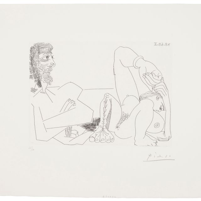 Pablo Picasso — Семейная пара из Ла Сери, 347