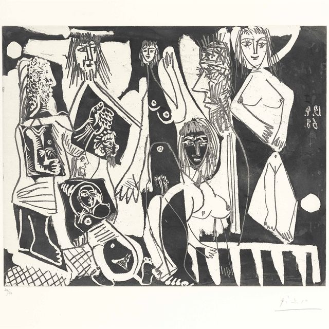 Pablo Picasso — Женщина в поисках приключений: мужчины и женщины, из серии 347