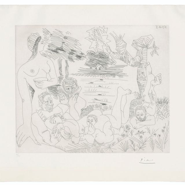 Pablo Picasso — Пуссенская сценка из пасторали "Время пана и Сиринкс", автор: Series 347