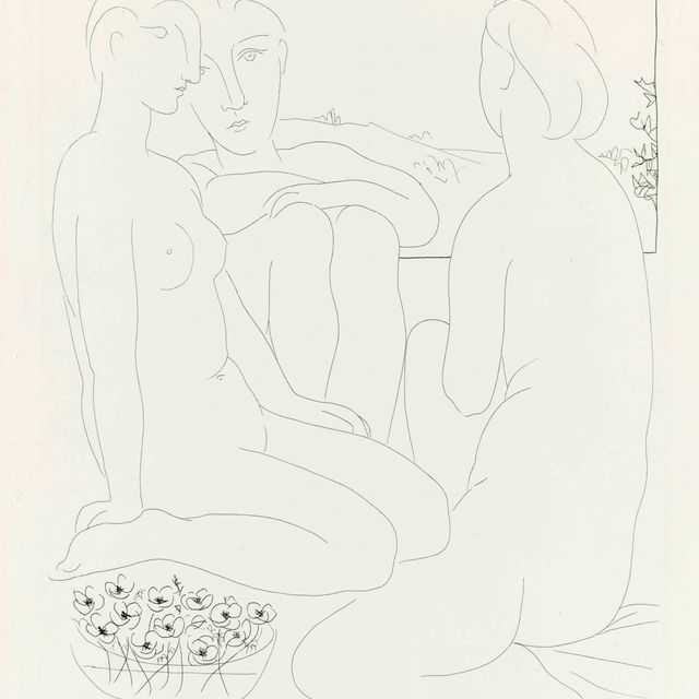 Pablo Picasso — Трое новых женщин перед самым окном, из "Люкса Воллара"
