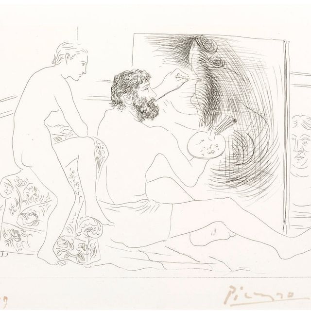 Pablo Picasso — Художник-путешественник из "Шеф-повара в Конну" (стр. 89; стр. 130; см. книги Крамера 20)