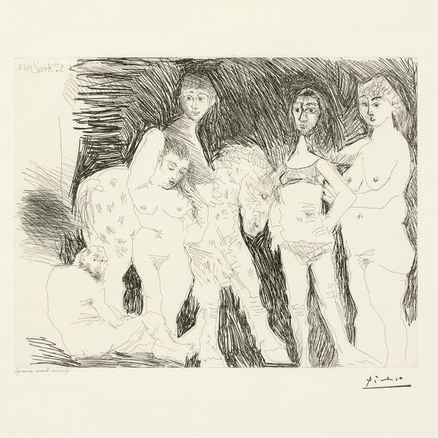 Pablo Picasso — Гарсон из дворца цирка и женщин, из серии 347 (1495 г. до н.э.; 1511 г. до н.э.)