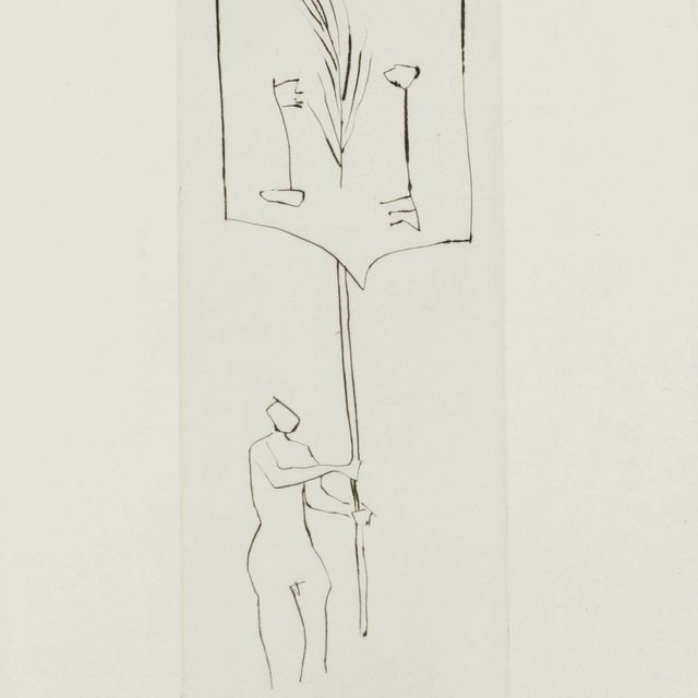 Pablo Picasso — "Человек по стандарту", от: Брата Мендиана (B. 877; см. C. books 98)