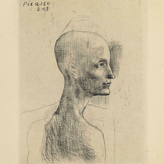 Pablo Picasso — Бюст человека из "Свиты Сальтимбанков"