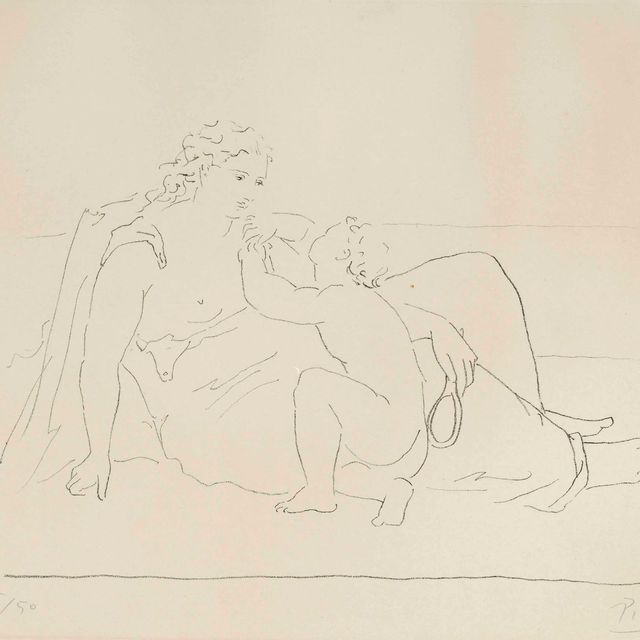 Pablo Picasso — Женщина и младенец