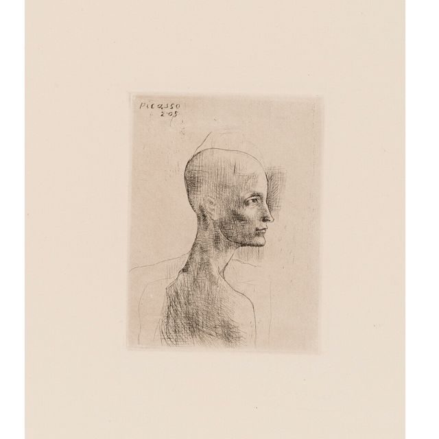Pablo Picasso — Бюст человека из "Свиты Сальтимбанков"