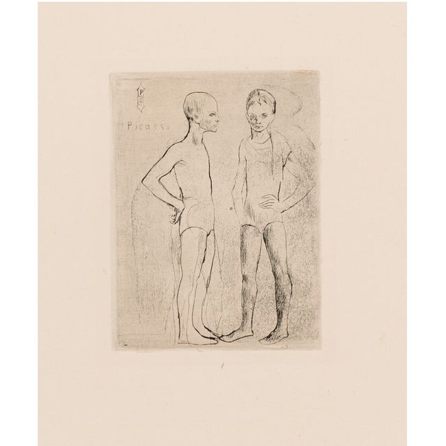 Pablo Picasso — "Двое сальтимбанков" из "Свиты Сальтимбанков"