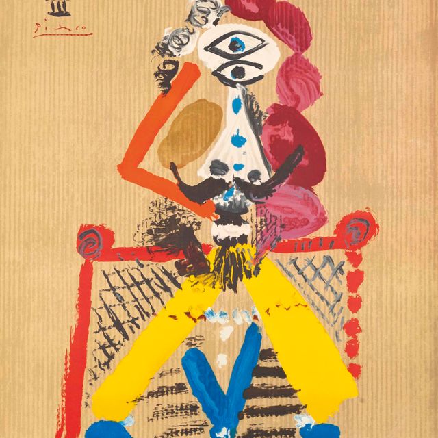 Pablo Picasso — Одна тарелка, из серии "Воображаемые портреты"