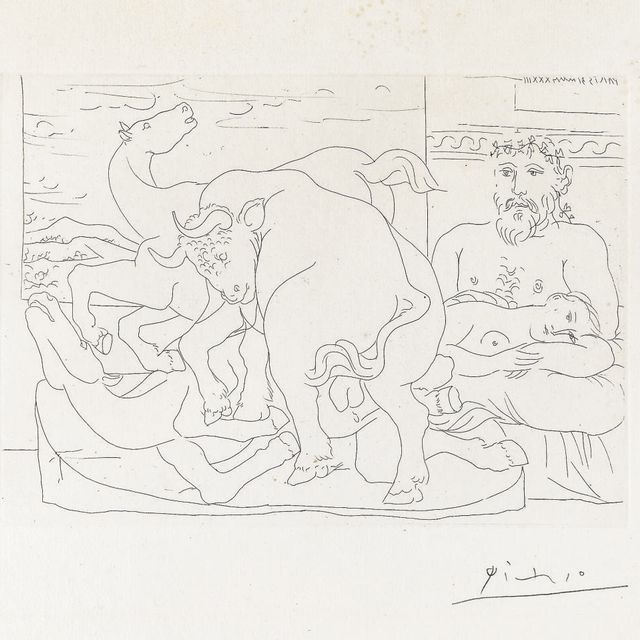 Pablo Picasso — Выставка работ скульптора, создавшего скульптуру Шевроле и Торо, из "Сюиты Воллара" (стр. 166; стр. 319)