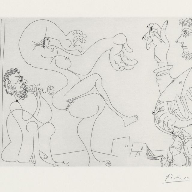 Pablo Picasso — Танец отважных танцовщиц в пустыне, бывшая участница "Сери 347" (р. 1717; Р. 1734)