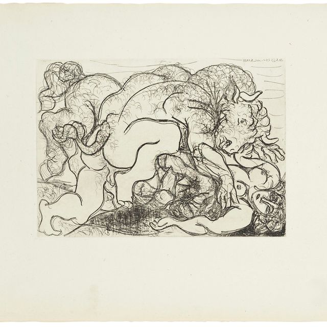 Pablo Picasso — Минотавр блессе VI, от: La Suite Vollard