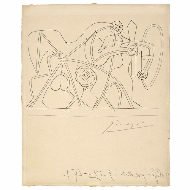Pablo Picasso — Иван Горан Ковачич, коммуна Ла Фосс, Французская библиотека, Париж (см. Cramer Books 49)