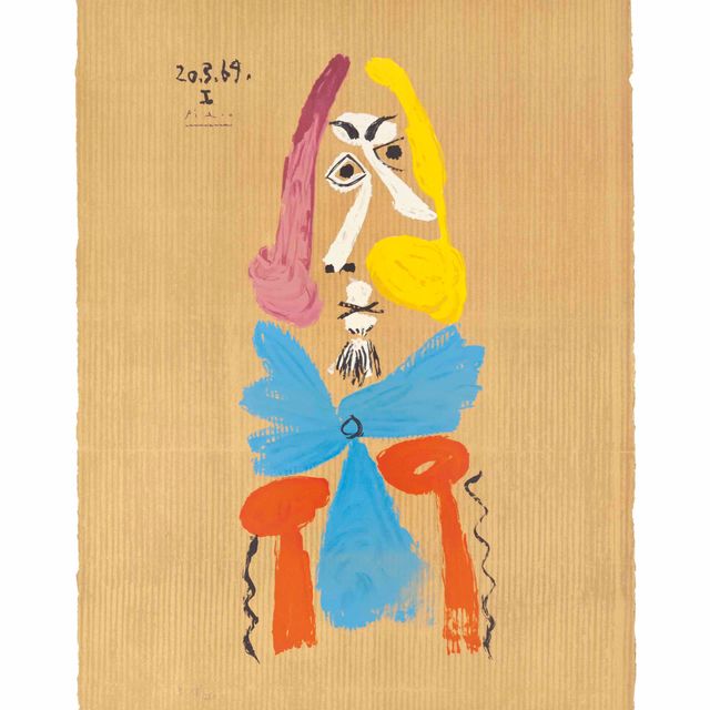 Pablo Picasso — Одна тарелка, из серии "Воображаемые портреты"