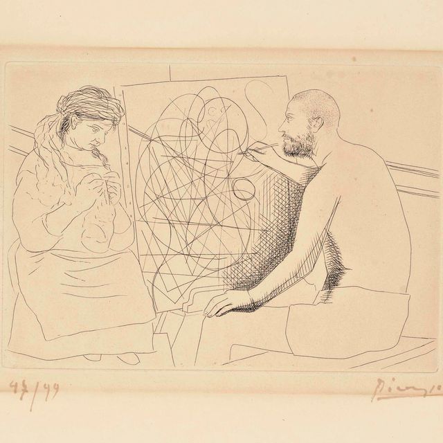 Pablo Picasso — Платье и модель из трикотажа, от шеф-повара ресторана Inconnu
