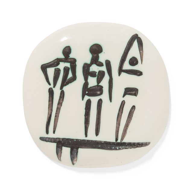 Pablo Picasso — Трое персонажей в Тремплене ( A.R. 375 )