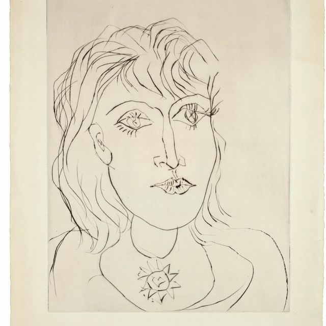 Pablo Picasso — Портрет Доры Маар на колье