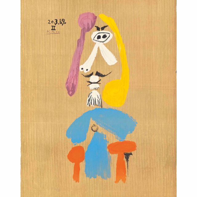 Pablo Picasso — Одна тарелка, из серии "Воображаемые портреты"