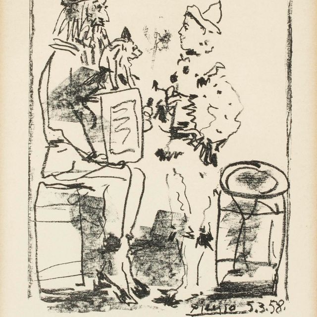 Pablo Picasso — Сальтимбанки (книги Крамера, 99)