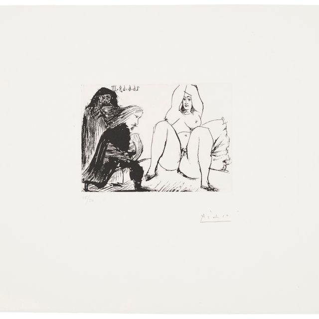 Pablo Picasso — Селестина, моя протеже и молодой джентльмен, из серии 347