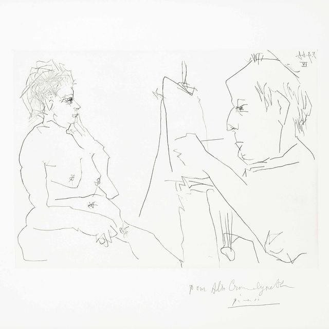 Pablo Picasso — Художник и модель (Блох, 1374, Бэр, 1395)