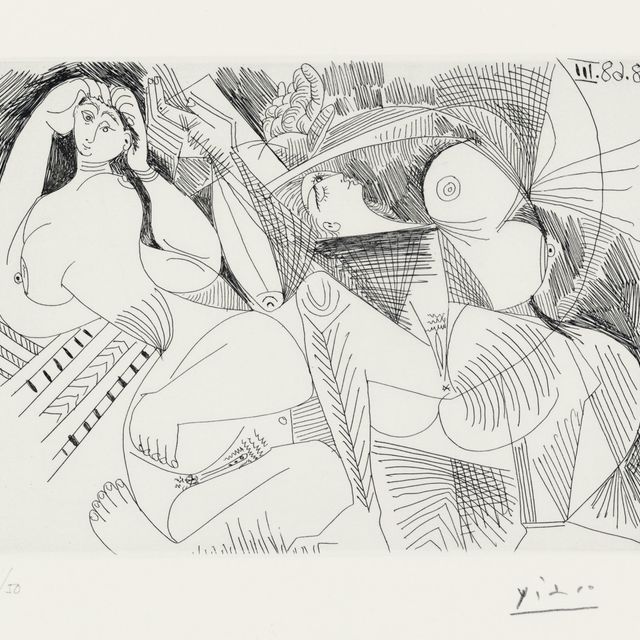Pablo Picasso — Сестра: Две женщины из серии 347 (р. 1736; Р. 1753)
