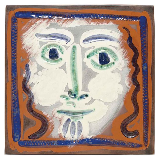 Pablo Picasso — Лицо с вьющимися волосами (A.R. 573)