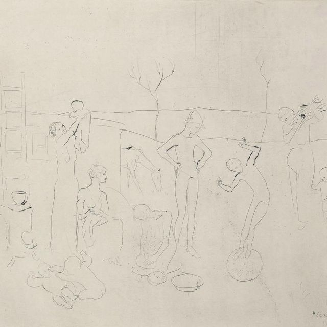 Pablo Picasso — Les Saltimbanques, от: La Suite des Saltimbanques (квартал 7)