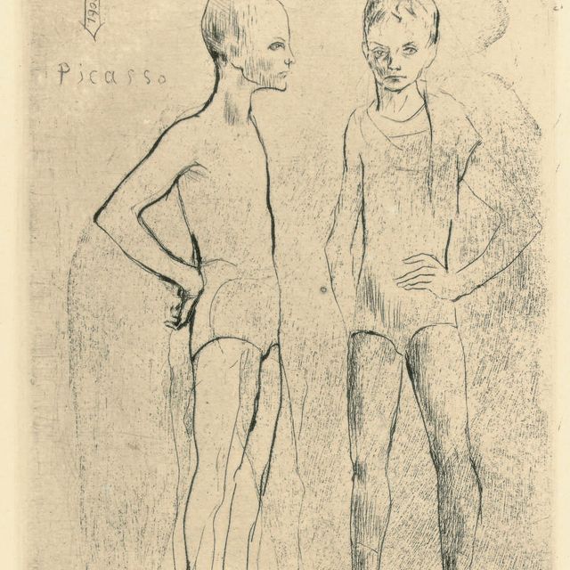 Pablo Picasso — "Двое сальтимбанков" из "Сюиты Сальтимбанков" (ч. 5; ч. 6)