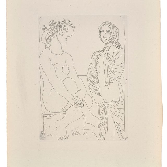 Pablo Picasso — Женская прическа для начала и женское платье для дебюта, от La Suite Vollard