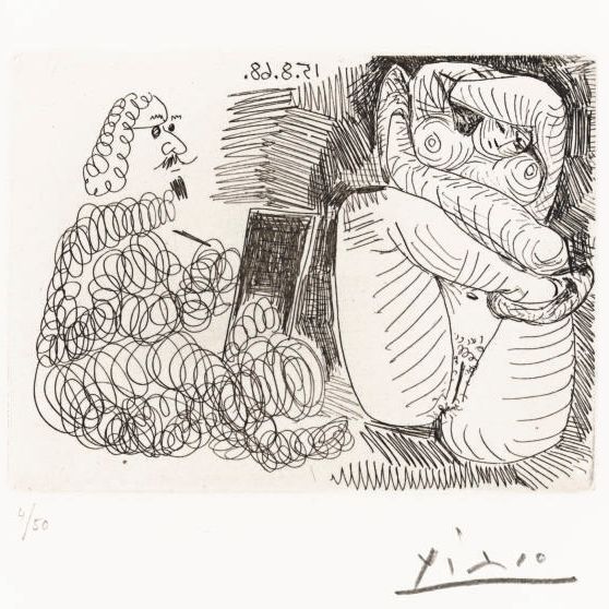 Pablo Picasso — Модель для акробатики и десанта, из серии 347 (р. 1759; Б.А. 1776)