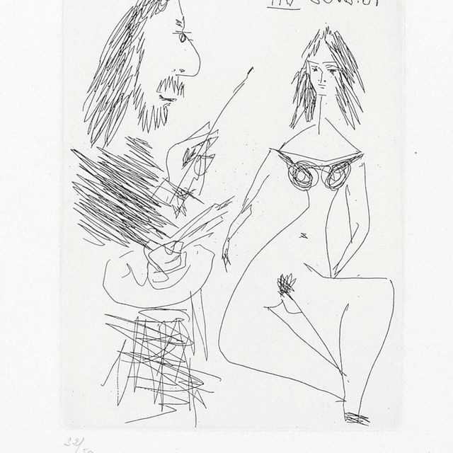 Pablo Picasso — Старый друг юного подростка, из: Séries 347