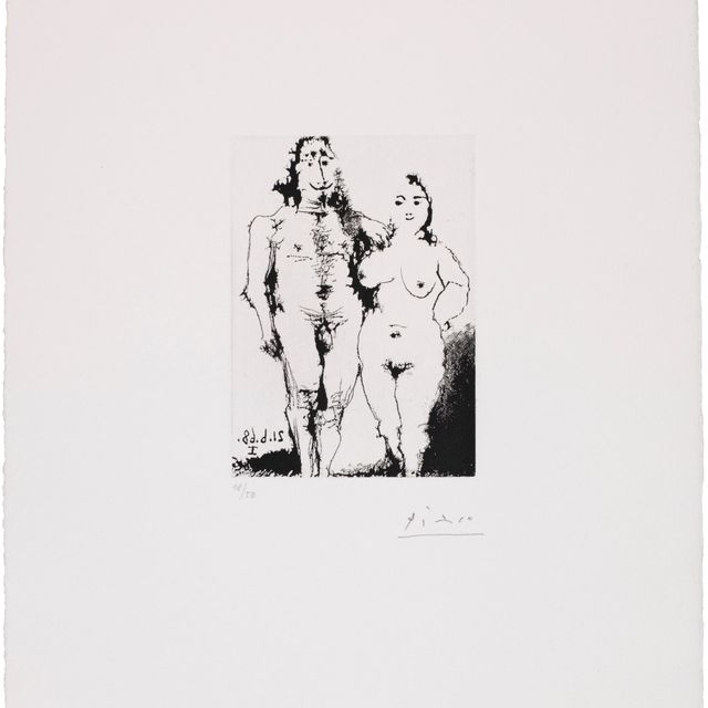 Pablo Picasso — Супружеская пара ню позант, из Ла Сери, 347