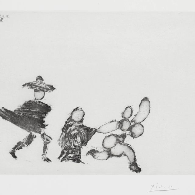 Pablo Picasso — Молодая девушка, дочь Селестины и молодого человека, из серии 347 (р. 1612; В. 1628)