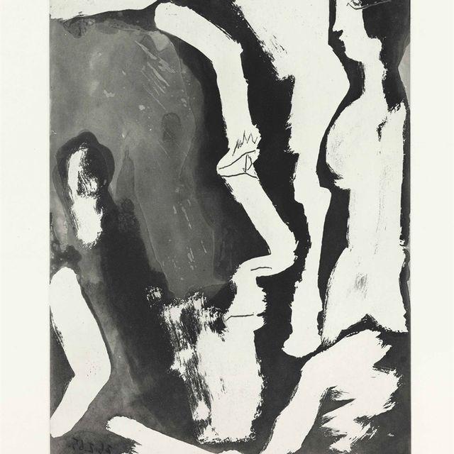 Pablo Picasso — Скульптор-путешественник с женским бюстом. ii