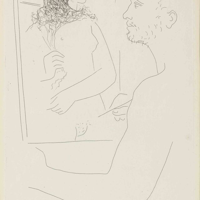 Pablo Picasso — Картина "Новый сын" из "Шеф-повара в Конну" (стр. 92; стр. 133; см. кн. 20)