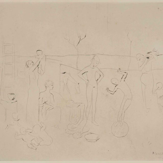 Pablo Picasso — "Сальтимбанки" из "Свиты Сальтимбанков"