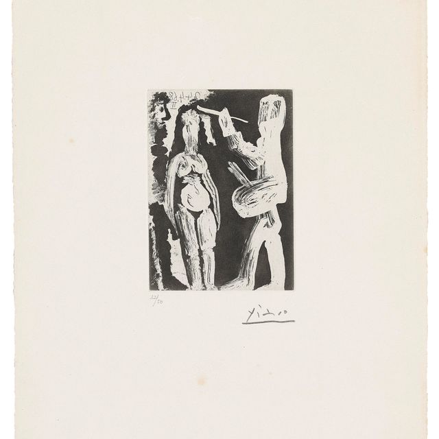 Pablo Picasso — Художник, модель и зритель, из серии 347