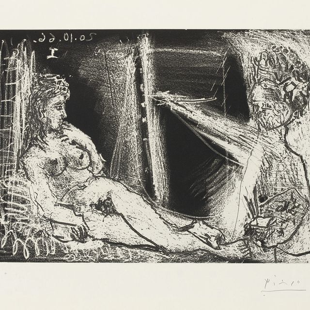 Pablo Picasso — Отец и сын модели, из серии 347 (B. 1381; Ba. 1403, Bb 2)