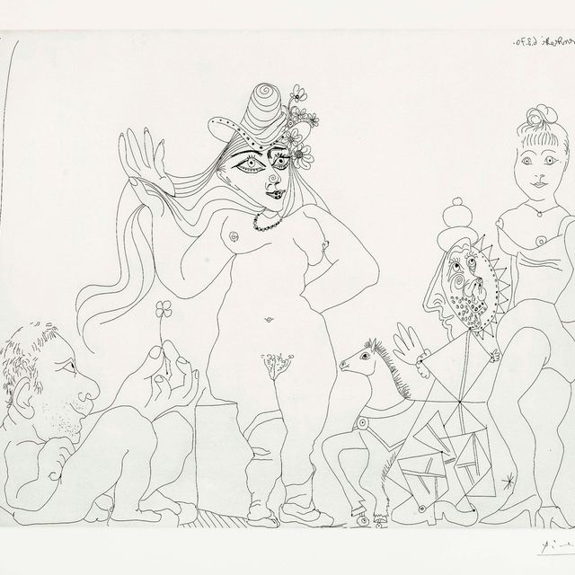 Pablo Picasso — "Триллер из четырех фельетонов", серия 156 (Блох, 1873; Бэр, 1878)