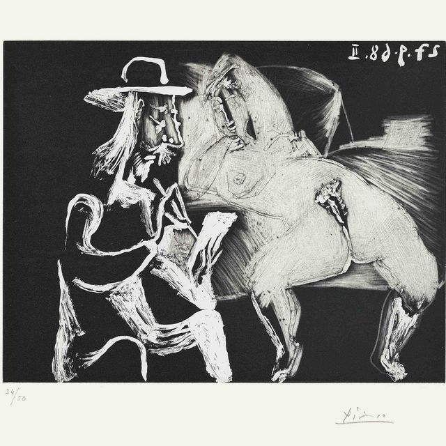 Pablo Picasso — Аромат для десерта с начинкой к блюду для молодой женщины, из серии 347:341 (Блох, 1821; Бэр, 1838)