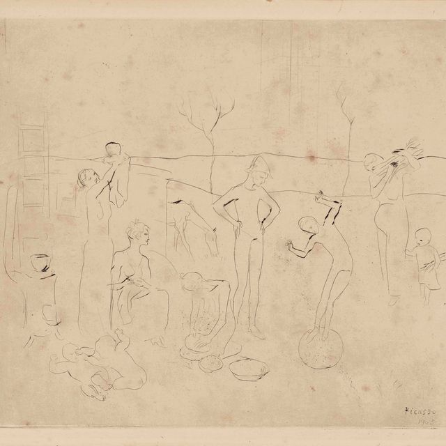Pablo Picasso — "Сальтимбанки", от: La Suite des Saltimbanques (Блох 7; Баер 9)