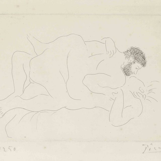 Pablo Picasso — Мужчина и женщина (B. 77)