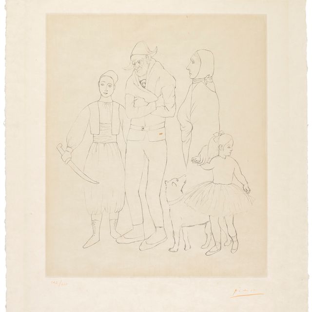 Pablo Picasso — Семья Сальтимбанков