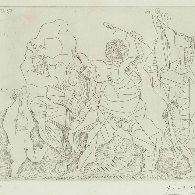 Pablo Picasso — Сцена любви с кастаньетками (B. 772; B. 947)