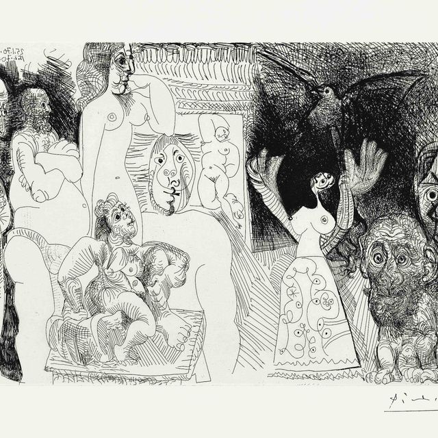 Pablo Picasso — Автопортрет дедушки, Майи с голубем..., из серии 156 (Блох, 1860; Бэр, 1865)